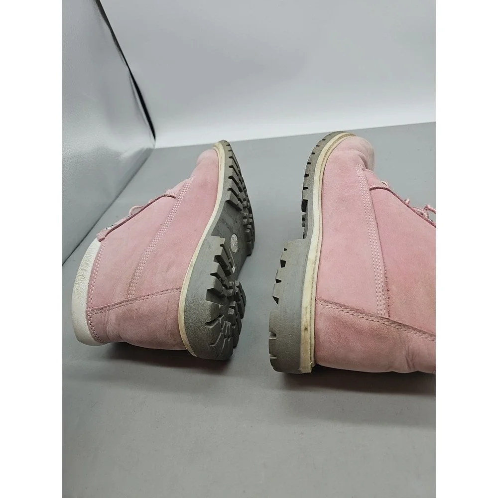 Timberland Nellie Chukka Boots‎ Womens Size 10 Nubuck Waterproof Pink Shoes